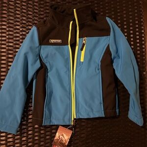 Boys xs 4-5 Blue and Black Jacket new with tags